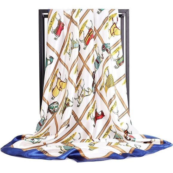 Horse and Saddle Silky Scarf main image 4
